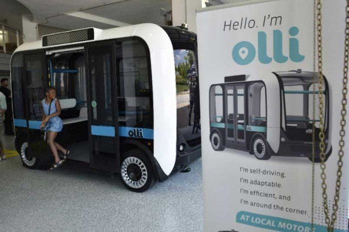Olli, a 3D printed, self-driving minibus