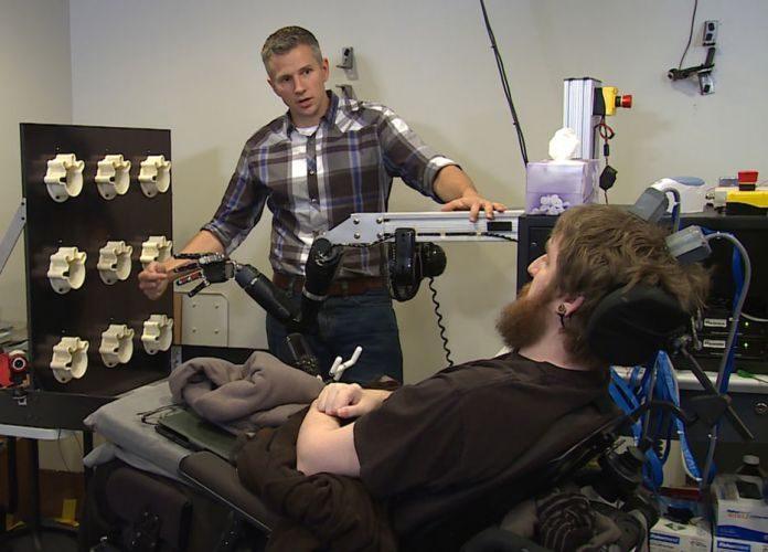 Robotic Arm Enable Paralyzed Person To Feel Touch