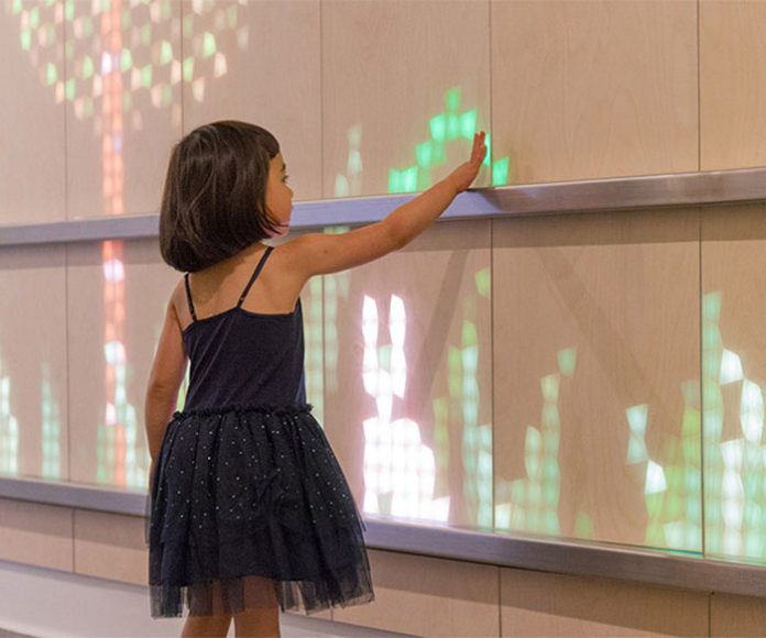 A Light-Emitting Wall Panel: An Interactive Work of Art
