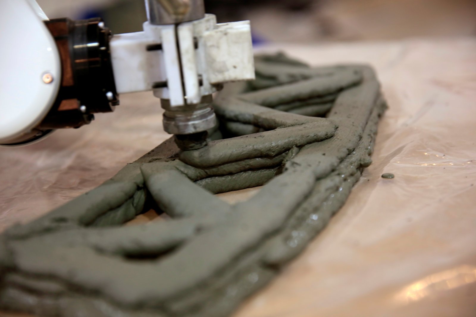 A 3D Printed Bridge is Being Built Using Reinforced Concrete