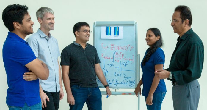 Researchers from the National University of Singapore (NUS) led the invention of a novel organic resistive memory device that is cheaper and has higher enduranceas well asbetter energy efficiencythan commercial flash memories. The overall coordinator for theprojectis ProfessorT Venky Venkatesan, Director of NUS Nanoscience and Nanotechnology Institute (extreme right). Credit: National University of Singapore