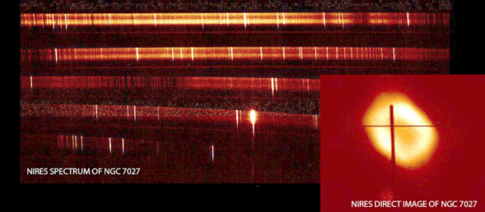 NIRES Instrument has captured its first spectral image