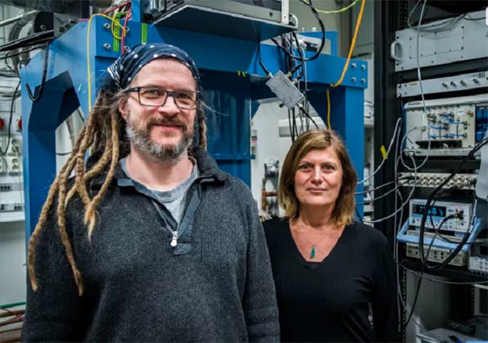 After an intensive period of analyses the research team was able to establish that they had probably succeeded in creating a topological superconductor, exciting new technology for quantum computing. Credit: Johan Bodell/Chalmers
