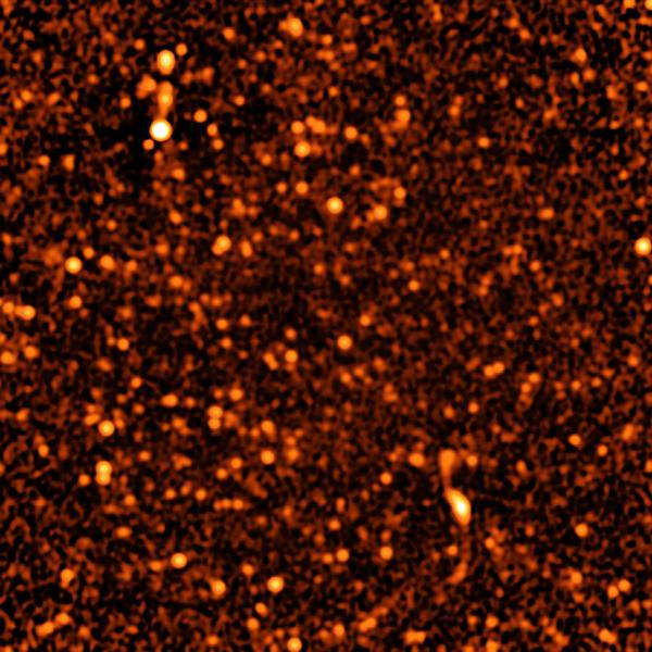 In this picture of the deep Universe, each dot is a galaxy. ©NRAO/B.Saxton from data provided by Condon, et al.