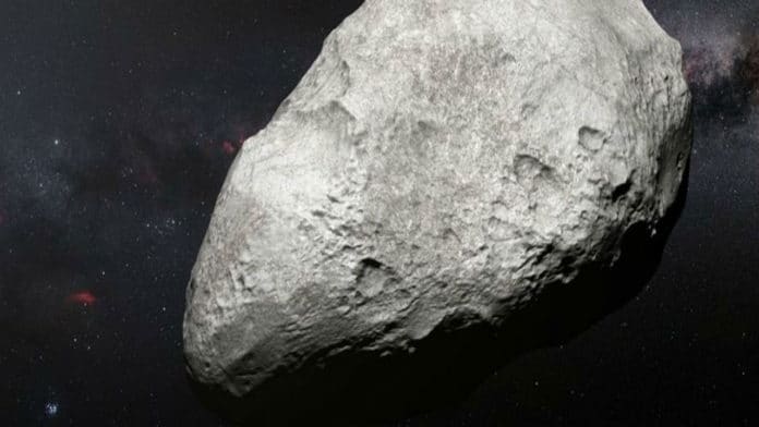 PR Image eso1814a Artist’s impression of exiled asteroid 2004 EW95