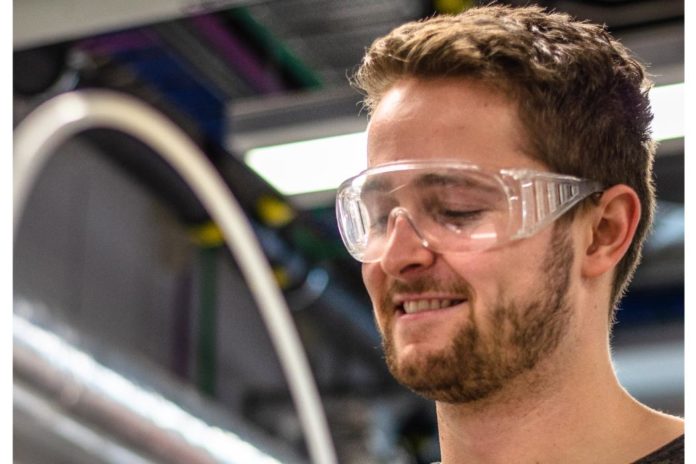UC Master of Engineering student Benjamin Houlton is researching how filters can be 3D-printed to remove trace metals from wastewater streams and other polluted waterways.
