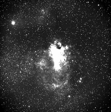 Omega Nebula captured by GROWTH-India telescope at Hanle in Ladakh (Credit : GROWTH-India)