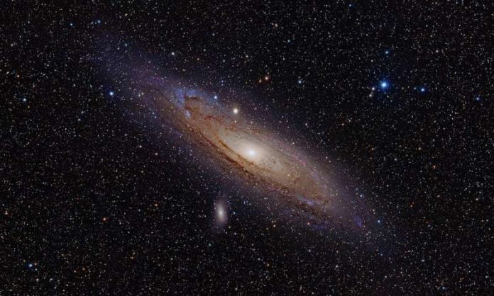 The Andromeda galaxy. Credit: Adam Evans.