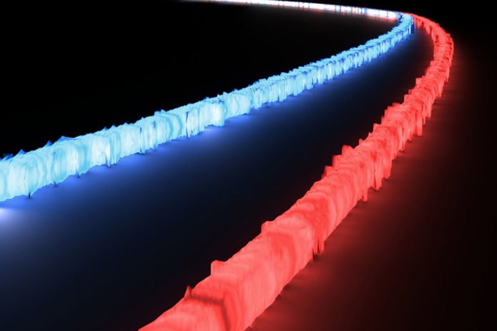 MIT researchers have designed an optical filter on a chip that can process optical signals from across an extremely wide spectrum of light at once, something never before available to integrated optics systems that process data using light. Image: E. Salih Magden