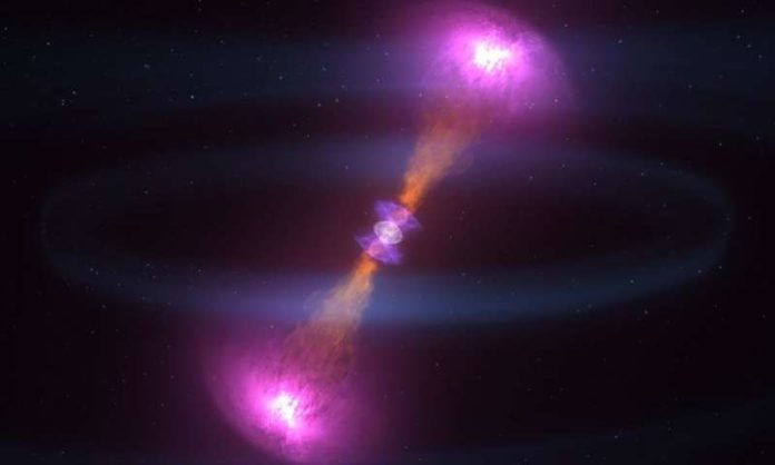 In new study, UChicago astronomers find no evidence for extra spatial dimensions to the universe based on gravitational wave data. Credit: Courtesy of NASA’s Goddard Space Flight Center CI Lab
