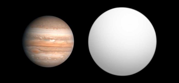 Artwork of exoplanet HR 8799 c Credit: W. M. Keck Observatory/Adam Makarenko