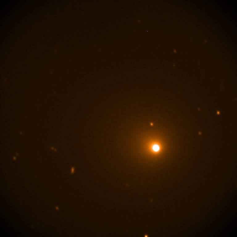 SOFIA took this image of comet 46P/Wirtanen on Dec. 16 and 17, 2018. Credits: NASA/SOFIA
