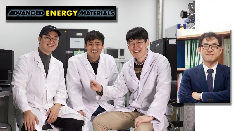From left are Kwang Min Kim, Byung‐Man Kim, HyeonOh Shin, and Professor Tae‐Hyuk Kwon in the School of Natural Science at UNIST.