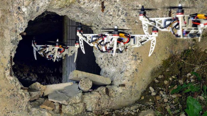 New foldable drone flies through narrow holes in rescue missions