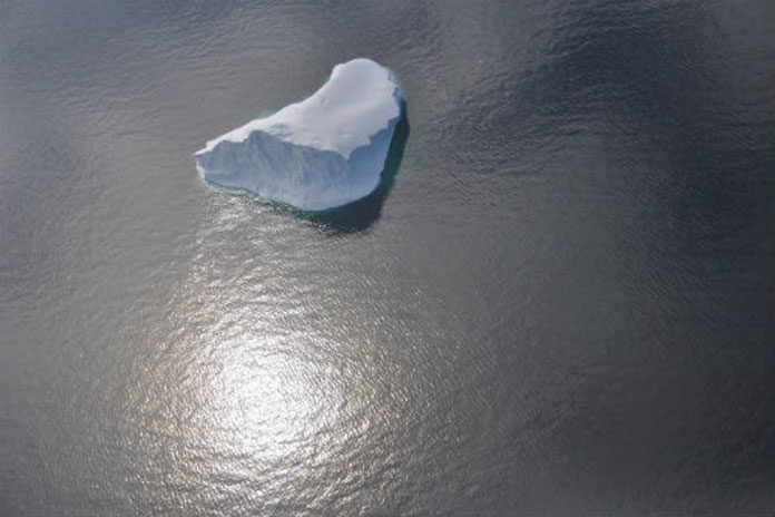 Sea ice in front of the floating ice Stange Ice Shelf Image: David Vaughan, British Antarctic Survey