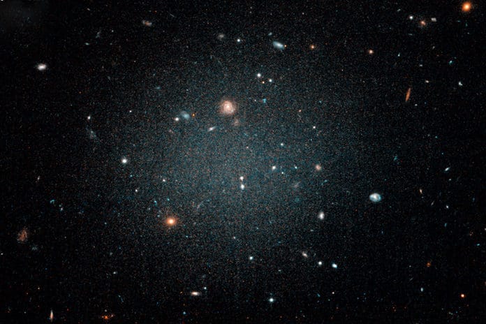 A photo of the DF2 galaxy (Image credit: NASA, ESA, and P. van Dokkum [Yale University])