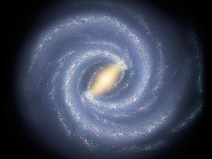 Spiral structure of our galaxy, the Milky Way (artistic representation) Credit: NASA/JPL