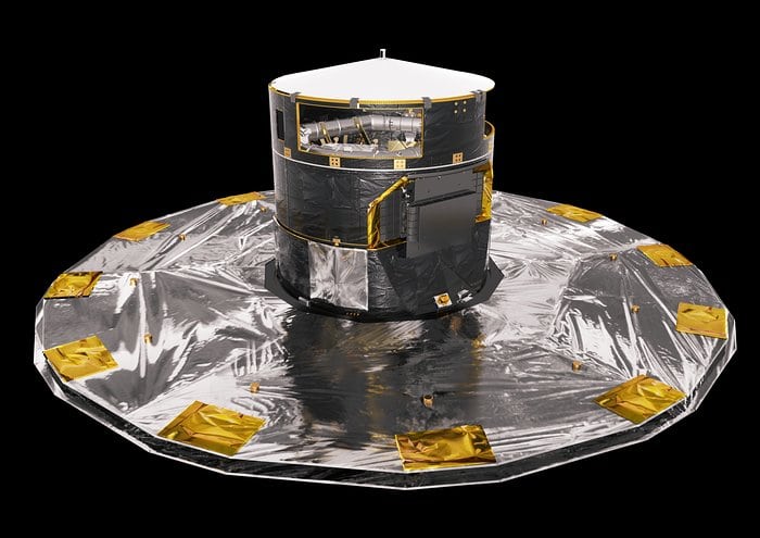 ESA’s Gaia satellite is a space telescope designed to measure the positions of billions of stars with unprecedented precision. Gaia was launched on 19 December 2013 and is located at the L2 Lagrange point — the same location that the upcoming NASA/ESA/CSA James Webb Space Telescope will have. Credit: ESA/ATG medialab