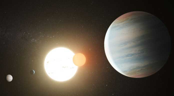 New Neptune-to-Saturn-size planet orbiting between two previously known planets