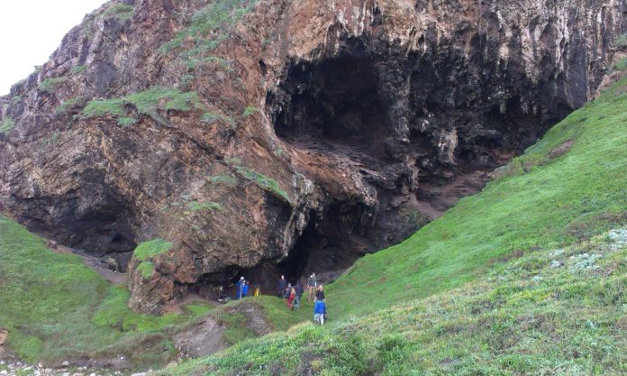 The Klasies River cave in the southern Cape of South Africa. Credit: Wits University