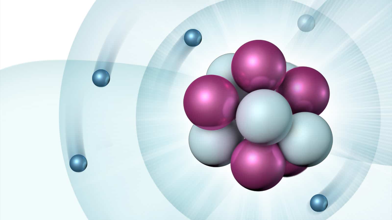 Schematic of a boron atom (Image by Ellen Weiss/Argonne National Laboratory.)
