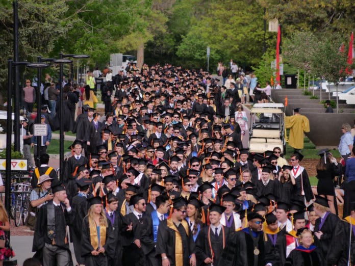 CU Boulder graduation