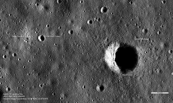 Lunar Reconnaissance Orbiter: NASA's craft recently simulated the view from the Eagle lunar module (Image: NASA)