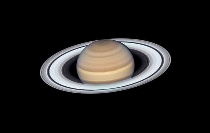 The NASA/ESA Hubble Space Telescope’s Wide Field Camera 3 observed Saturn on 20 June 2019 as the planet made its closest approach to Earth this year, at approximately 1.36 billion kilometres away. Credit: NASA, ESA, A. Simon (Goddard Space Flight Center), and M.H. Wong (University of California, Berkeley)