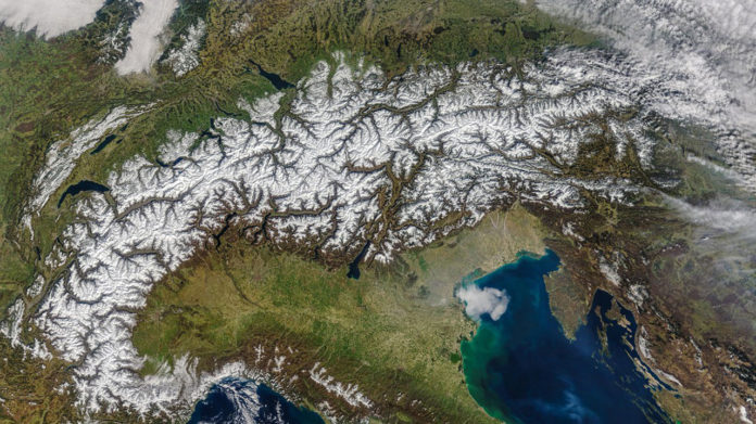 Overview of the Alps. © NASA.GOV