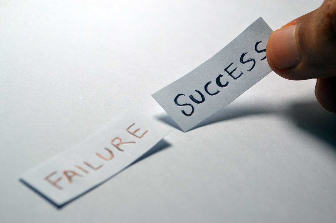 A causal relationship between failure and future success
