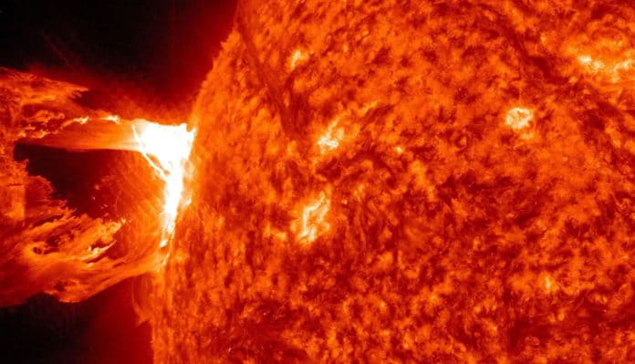 Image showing sun eruption