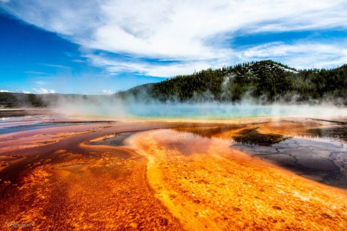 Szostak believes the earliest cells developed on land in ponds or pools, potentially in volcanically active regions. Ultraviolet light, lightning strikes, and volcanic eruptions all could have helped spark the chemical reactions necessary for life formation. Credit: Don Kawahigashi/Unsplash