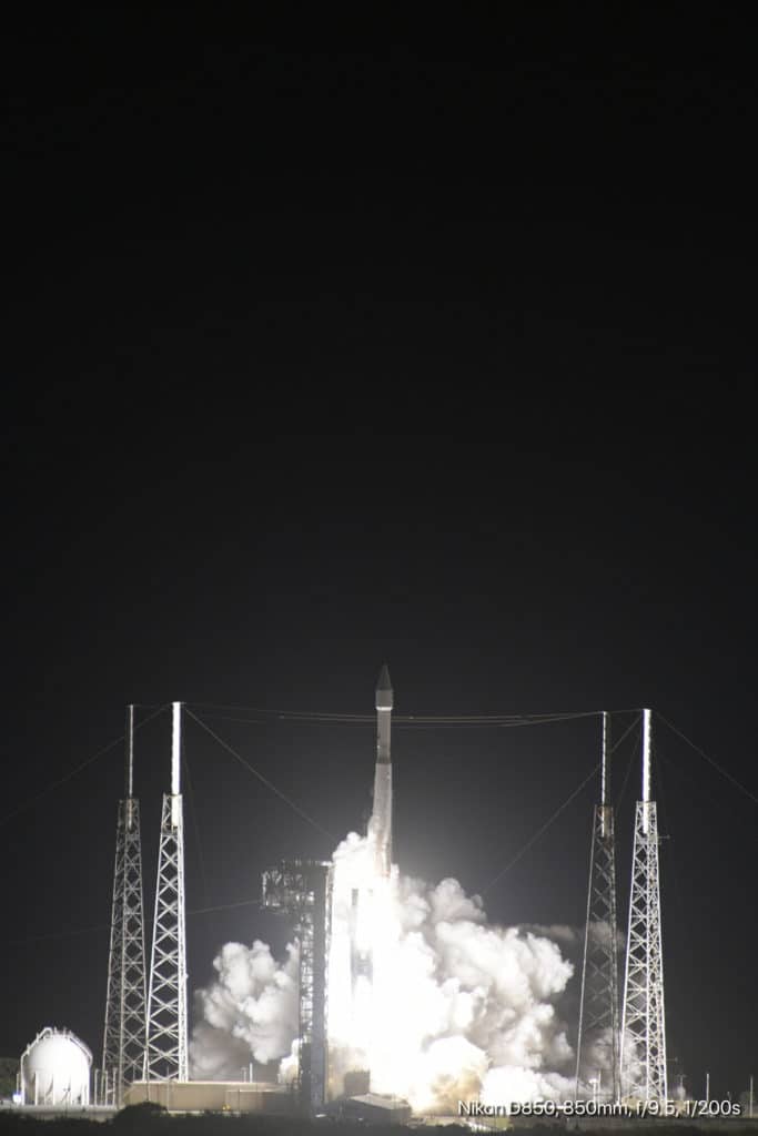 Liftoff of the Atlas V rocket with the Solar Orbiter spacecraft.