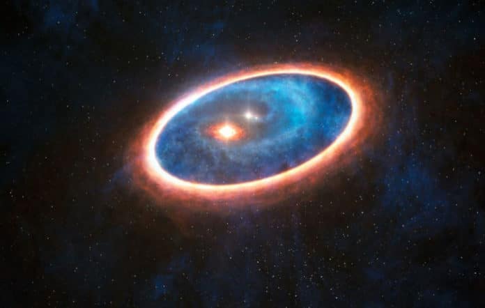 Artist impression of a double-star system. Credit: ESO/L. Calçada