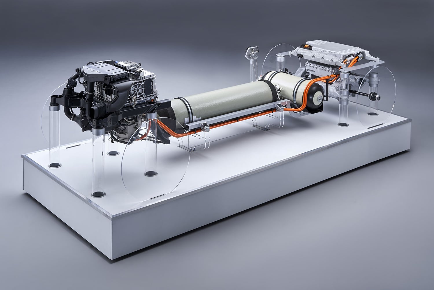 The powertrain for the BMW i Hydrogen NEXT. Credit: BMW