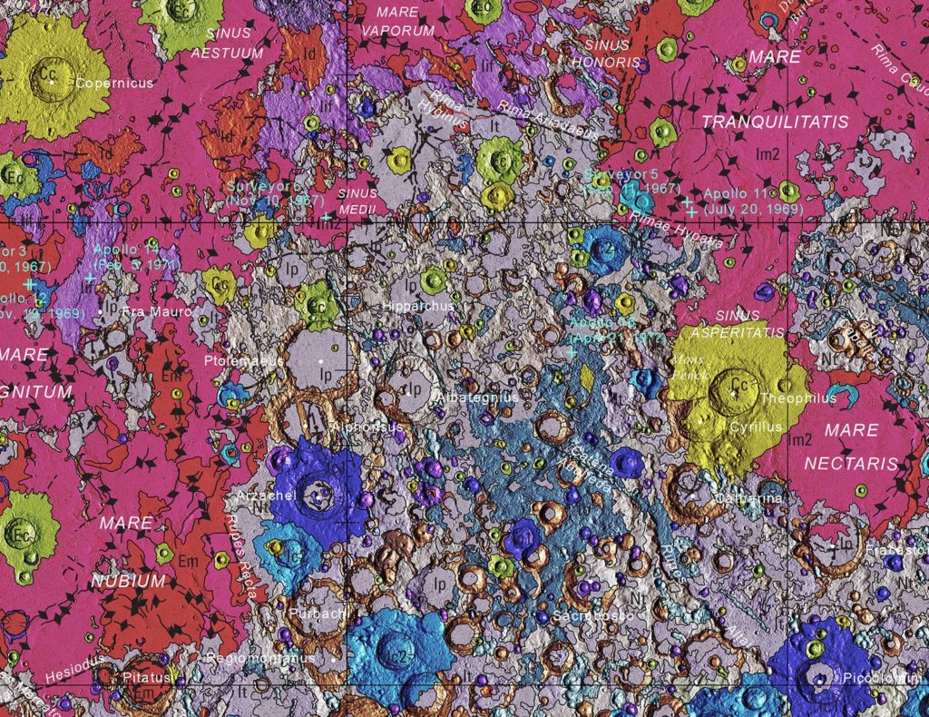 Unified Geologic Map of the Moon, 1:5M