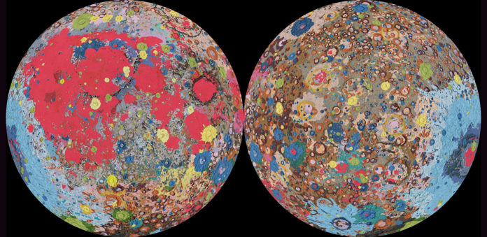The most detailed map of the moon's geology ever