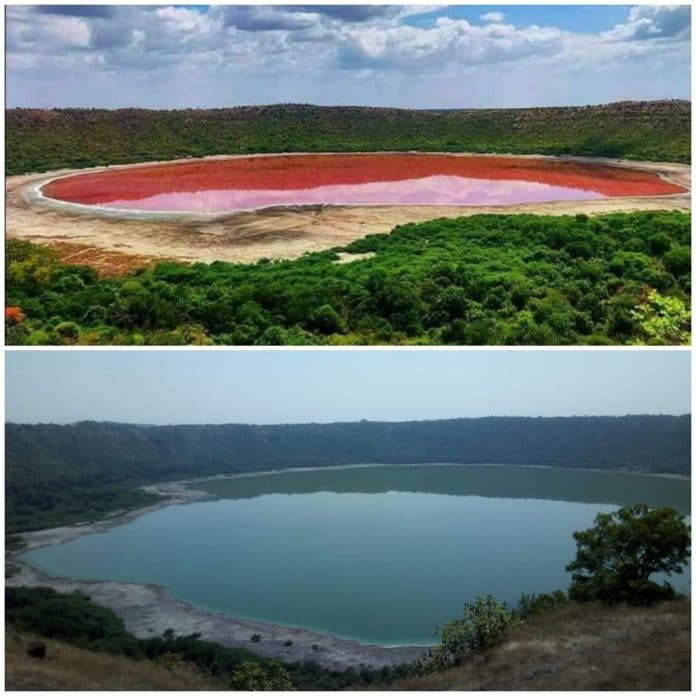 Lonar Lake in India has mysteriously changed its color overnight