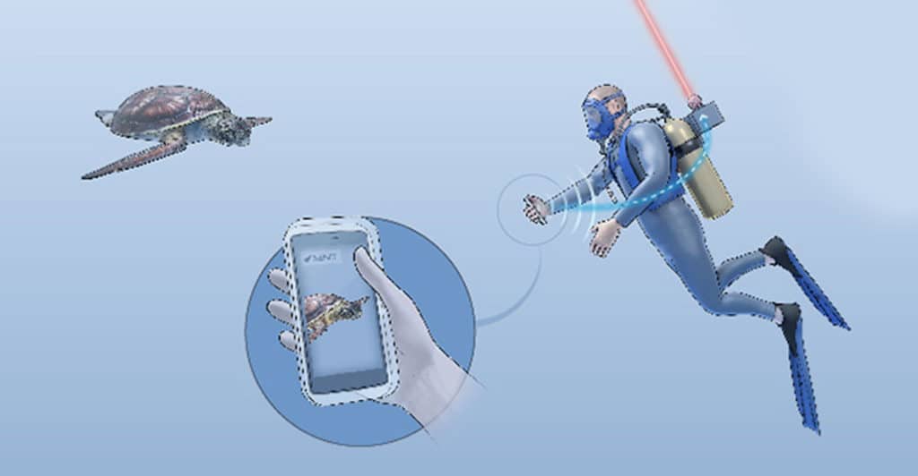 Scuba divers could send sea life shots in real time using an aquatic internet service.