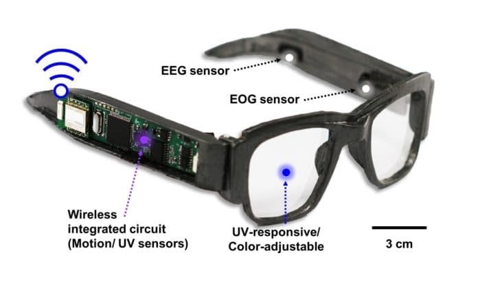 Multifunctional e-glasses monitor health, protect eyes, control video game