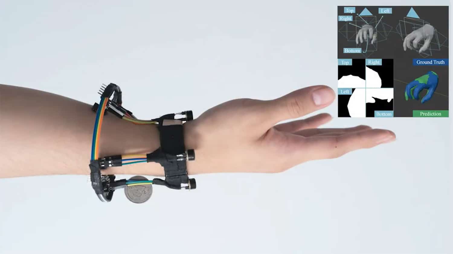 Wrist-mounted FingerTrak continuously tracks entire human hand in 3D.