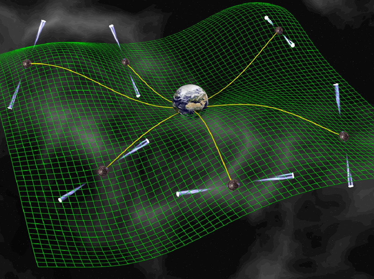 Detecting gravitational waves using an array of pulsars