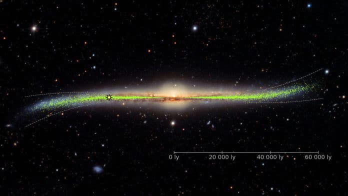 Mysterious gas detected near the center of Milky way