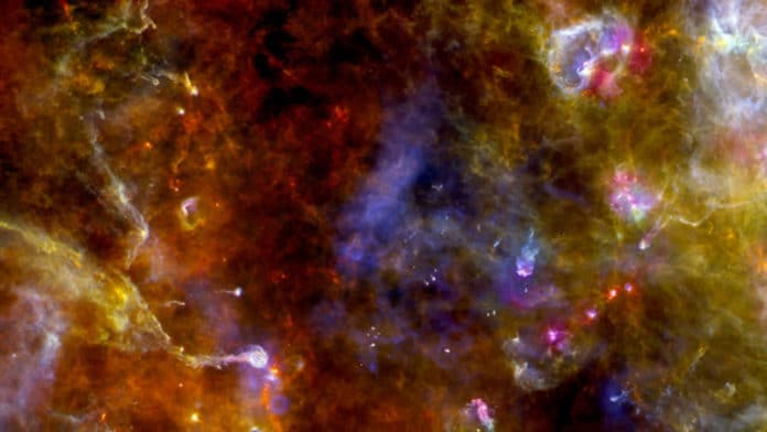 Clouds of interstellar dust and gas