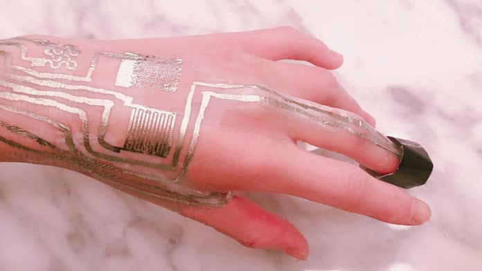 With a novel layer to help the metallic components of the sensor bond, an international team of researchers printed sensors directly on human skin.