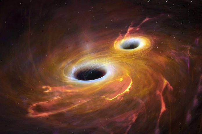 NASA shares images showing two supermassive black holes merging