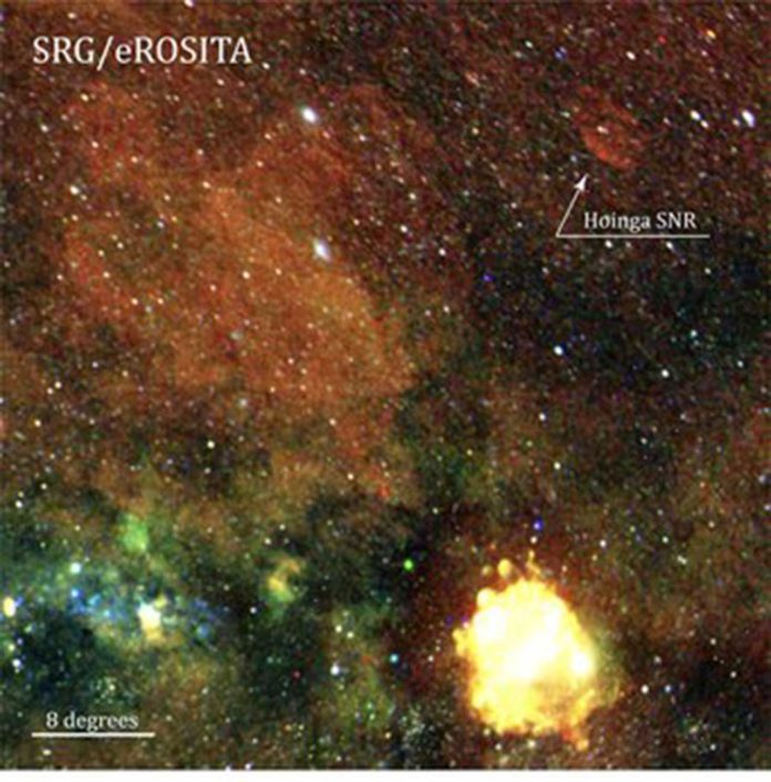 Cut-out of the first SRG/eROSITA all-sky survey