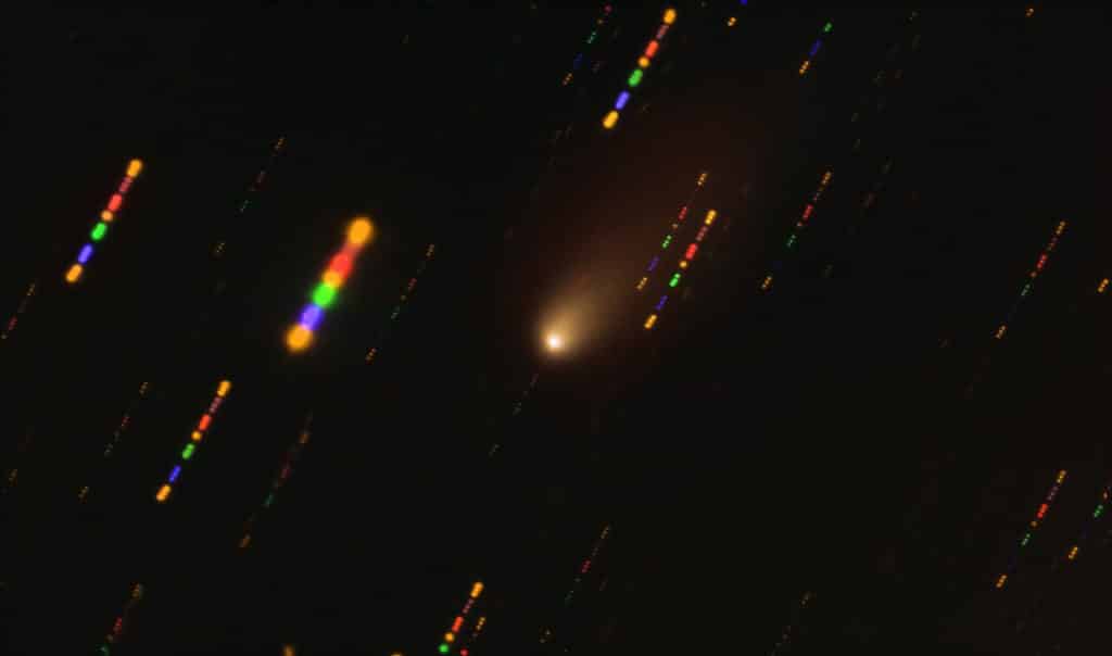 This image was taken with the FORS2 instrument on ESO’s Very Large Telescope in late 2019, when comet 2I/Borisov passed near the Sun