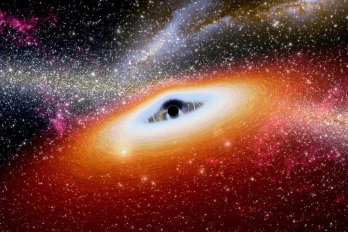 supermasive black hole illustration