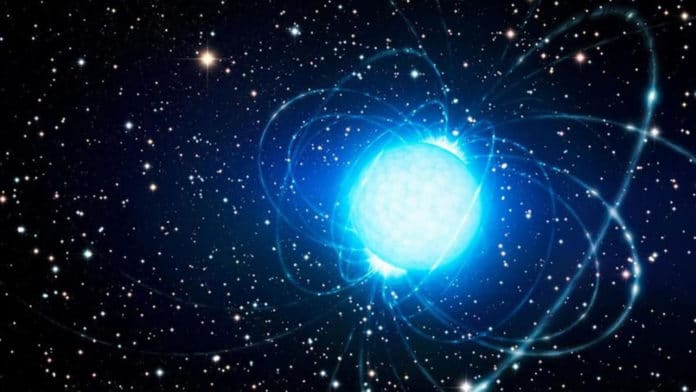 Artist's depiction of a neutron star.